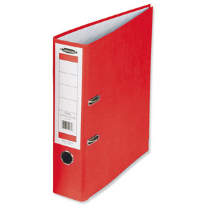 Concord Classic Lever Arch File Printed Lining Capacity 70mm A4 Red Ref C214041 [Pack 10] Ident: 224B