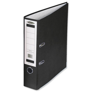Concord Classic Lever Arch File Printed Lining Capacity 70mm A4 Black Ref C214046 [Pack 10]