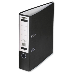 Concord Classic Lever Arch File Printed Lining Capacity 70mm A4 Black Ref C214046 [Pack 10] Ident: 224B