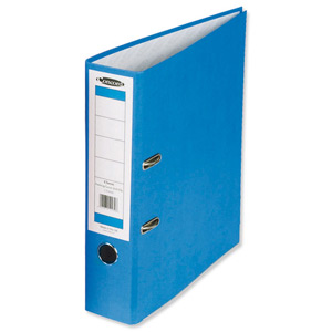 Concord Classic Lever Arch File Printed Lining Capacity 70mm Foolscap Blue Ref C216050 [Pack 10] Ident: 224B