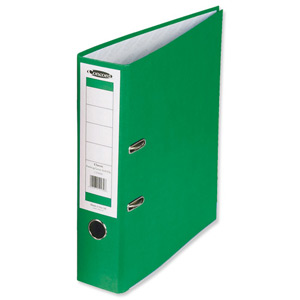 Concord Classic Lever Arch File Printed Lining Capacity 70mm Foolscap Green Ref C216052 [Pack 10] Ident: 224B