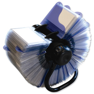 Rotadex Large Business Card Holder 24-Part Index for 300 Business Cards Frame Black Ref RM300BCBK