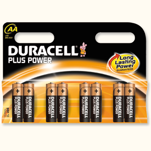 Duracell Plus Power Battery Alkaline 1.5V AA Ref 81275188 [Pack 8] Ident: 648A