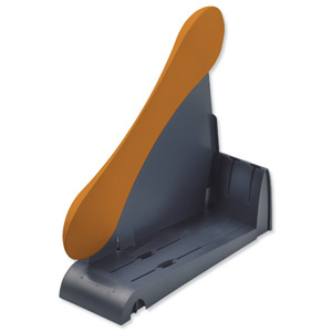Avery Infinity Book Rack Wave-design Sturdy Modular 4 Base Sections 5 Dividers Orange and Grey Ref INF6OG