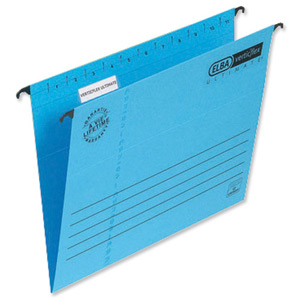 Elba Verticflex Ultimate Suspension File Manilla 240gsm A4 Blue Ref 100331149 [Pack 25] Ident: 209C