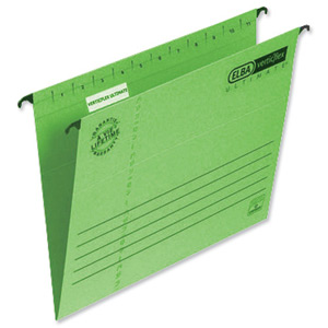 Elba Verticflex Ultimate Suspension File Manilla 240gsm A4 Green Ref 100331150 [Pack 25]