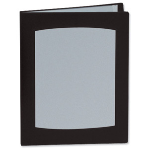 Rexel Clearview Display Book 50 Pockets A4 Black Ref 10350BK
