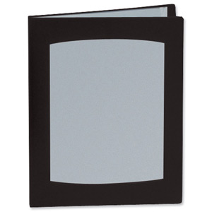 Rexel Clearview Display Book 100 Pockets A4 Black Ref 10390BK