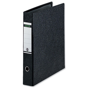 Leitz Board Lever Arch File Upright 77mm Spine A3 Black Ref 1072-00-95 [Pack 2] Ident: 223A