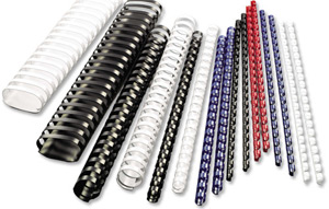 GBC Binding Combs Plastic 21 Ring 325 Sheets A4 38mm Black Ref 4028185 [Pack 50]