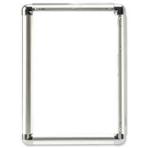Display Frame Aluminium Front Loading with Fixings A4 Ident: 495A