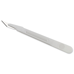 Scalpel Disposable Plastic with Integral Surgical Steel No.10A Blade [Pack 10]