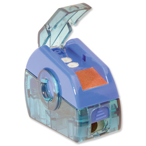 Helix Multi-purpose Pencil Sharpener Anti-tamper Screw 3-Hole Blue Ref SB2025