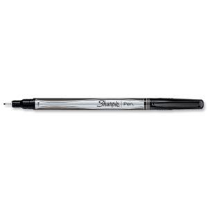 Sharpie Fineliner Pen Ultrafine 0.8mm Tip 0.4mm Line Black Ref S0921680 [Pack 12] Ident: 75D