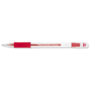 Paper Mate Gel 300 Rollerball Pen 0.7mm Tip 0.5mm Line Red Ref S0929370 [Pack 20]