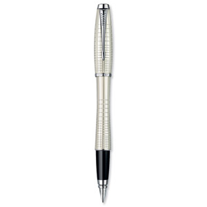 Parker Premium Urban Fountain Pen Stainless Steel Nib Pearl Lacquer and Chrome Trim Ref S0911420