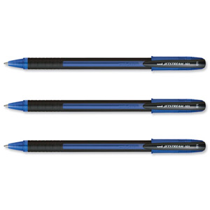 Uni Jetstream SX-101 Ballpoint Pen Super Ink Quick Drying 1.0mm Tip Blue Ref 9008051 [Pack 12] Ident: 82B