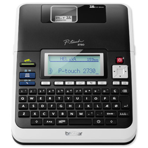 Brother P-Touch 2730 Labelmaker PC-Connectable 8 Fonts 6 Sizes for Labels 3.5/6/9/12/18/24mm Ref PT-2730 Ident: 727A