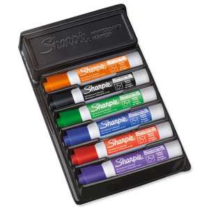 Sharpie Whiteboard Marker Organiser Set Drywipe with Eraser Chisel Tip 2mm Line Assorted Ref S0902061 Ident: 96D