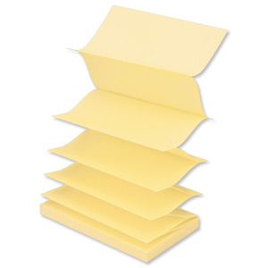 Post-it Z Notes 76x127mm Canary Yellow Ref R350 [Pack 12]
