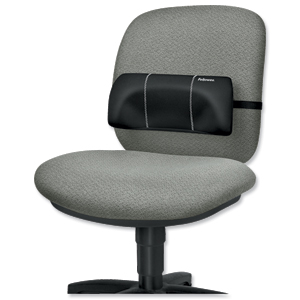Fellowes Portable Lumbar Support Soft-brushed Cover Adjustable-straps Ref 9190701 Ident: 750H