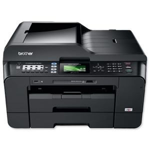 Brother Colour Inkjet Multifunction Printer Duplex Network WiFi 10ppm 6000dpi A3 Ref MFCJ6710DWU1 Ident: 693F