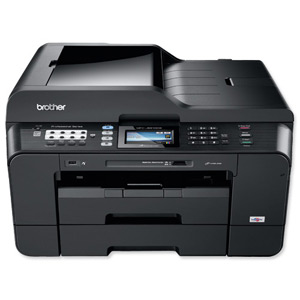 Brother Colour Inkjet Multifunction Printer Duplex Network WiFi 10ppm 6000dpi A3 Ref MFCJ6910DWU1