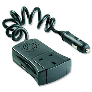 Ring Slimline Invertor 120 Watt 240 Volt Car Plugin UK Socket Ref SPRINV120S