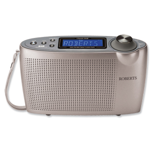 Roberts Classic DAB/FM Radio Portable DAB Radio RDS Auto Tuning 20 Presets Silver Ref Roberts Classic