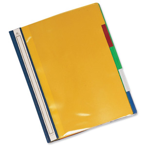 Rexel File 5-Part Polypropylene with Colour-coded Indexed Sections A4 Opaque Ref 62146 Ident: 205B
