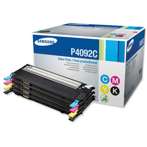 Samsung Laser Toner Value Pack Page Life 4500pp Black/Cyan/Magenta/Yellow Ref CLT-P4092C/ELS [Pack 4] Ident: 832A