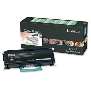 Lexmark Laser Toner Cartridge Return Program High Yield Page Life 9000pp Black Ref X264H11G