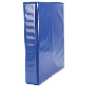 Elba Presentation Ring Binder PVC 2 D-Ring 25mm Capacity A5 Blue Ref 400008508 [Pack 6] Ident: 221A