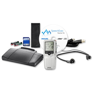 Philips Digital Dictation Starter Kit 9398 Pocket Memo 9380 Foot Control Headphones Ref LFH 9398 Ident: 667D