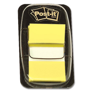 Post-it Index Flags 50 per Pack 25mm Yellow Ref 680-5
