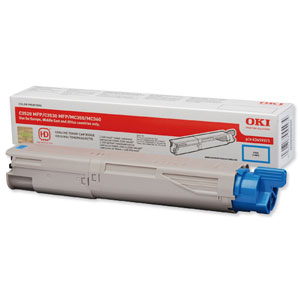 OKI Laser Toner Cartridge Page Life 2500pp Cyan Ref 43459371