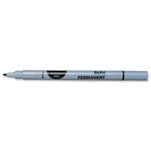 Berol Autoseal Permanent Marker Fine Tipped 1.2mm Line Black Ref S0381030[Pack 12] Ident: 92E
