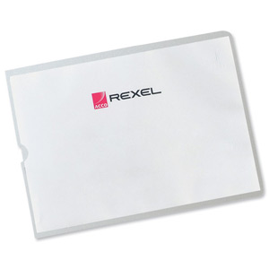 Rexel Card Holder Polypropylene Wipe-clean Top-opening A5 Ref 12093 [Pack 25] Ident: 230D