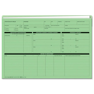 Sigma Personnel Forms Personnel Wallets 235x330mm Green Ref G351R [Pack 50]