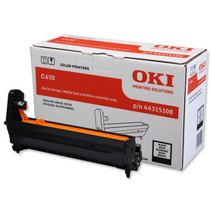 Oki C610 Laser Drum Unit Page Life 20000pp Black Ref 44315108