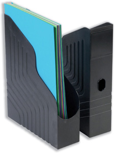 Avery Original Magazine Rack File High-impact Polystyrene A4 Plus Black Ref 440SXBLK