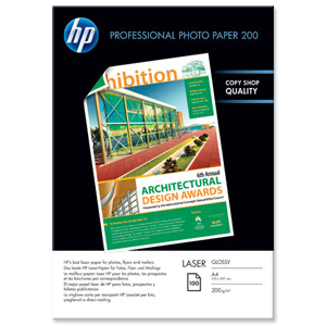 Hewlett Packard [HP] Professional Laser Paper Glossy A4 Ref CG966A [100 Sheets] Ident: 786G