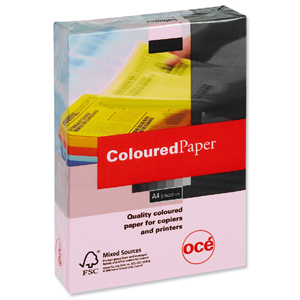Multifunctional Paper Coloured Ream Wrapped 80gsm A4 Pink [500 Sheets]