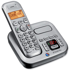 BT Graphite 4500 Single Plus DECT Telephone Cordless Answering Machine 40 Caller ID Ref 057878 Ident: 445D