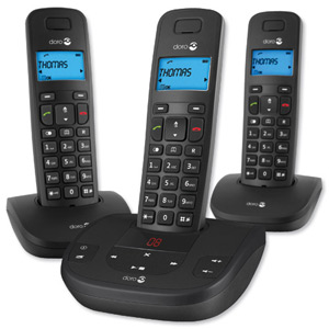 Doro Formula 5 Telephone DECT Trio Cordless TAM 15min 20-entry Phonebook Ref Formula5Trio