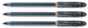 Pilot BegreeN Supergel Rollerball Pen Gel 0.7mm Black Ref LS8FBBG [Pack 10]