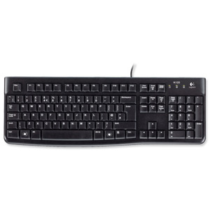 Logitech K120 UK Business Keyboard Wired USB Low-profile Keys Ref 920-002524 Ident: 734B