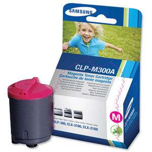 Samsung Laser Toner Cartridge Page Life 1000pp Magenta Ref CLP-M300A-ELS Ident: 831A