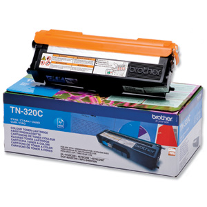 Brother Laser Toner Cartridge Page Life 1500pp Cyan Ref TN320C