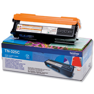Brother Laser Toner Cartridge Page Life 3500pp Cyan Ref TN325C